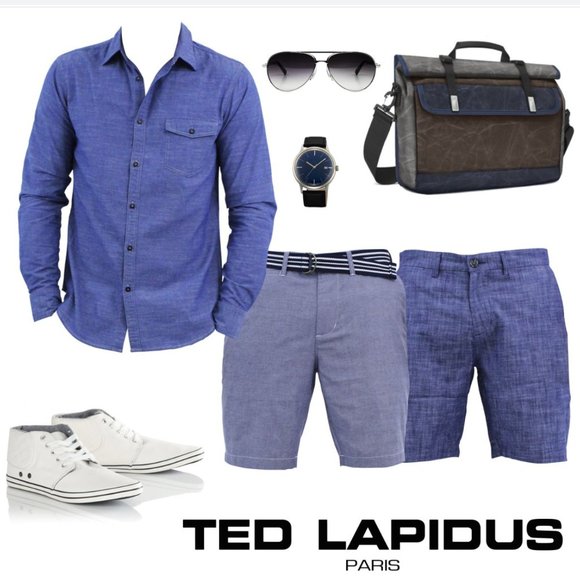 Ted Lapidus vintage blue silk button down shirt - Picture 7 of 7